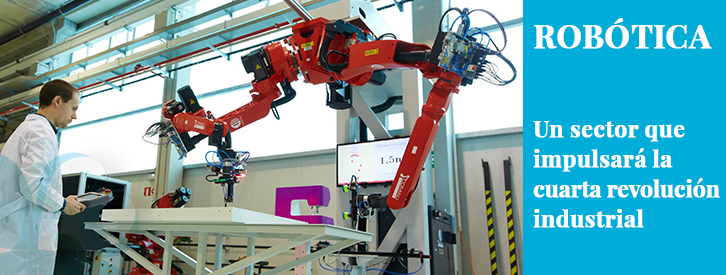 Aunque abundan los mensajes que apuntan a la robotización como una amenaza para el empleo y, como consecuencia, para la Economía, recientes estudios nos muestran a la Robótica como un sector en auge que impulsará la Cuarta Revolución Industrial y que generará numerosos puestos de trabajo.