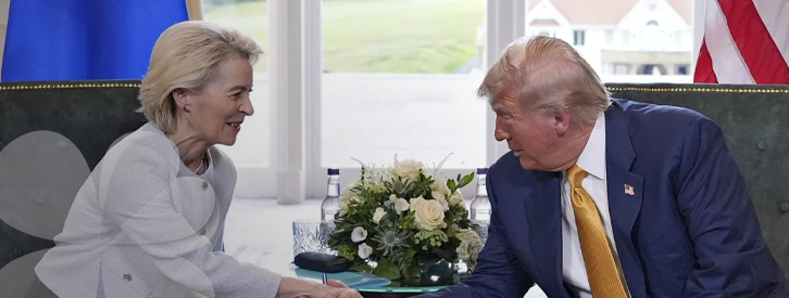 Trump doblega a la Unión Europea y logra un armisticio comercial muy beneficioso para los intereses estadounidenses.