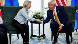 Trump y Von Der Leyen firman la paz comercial