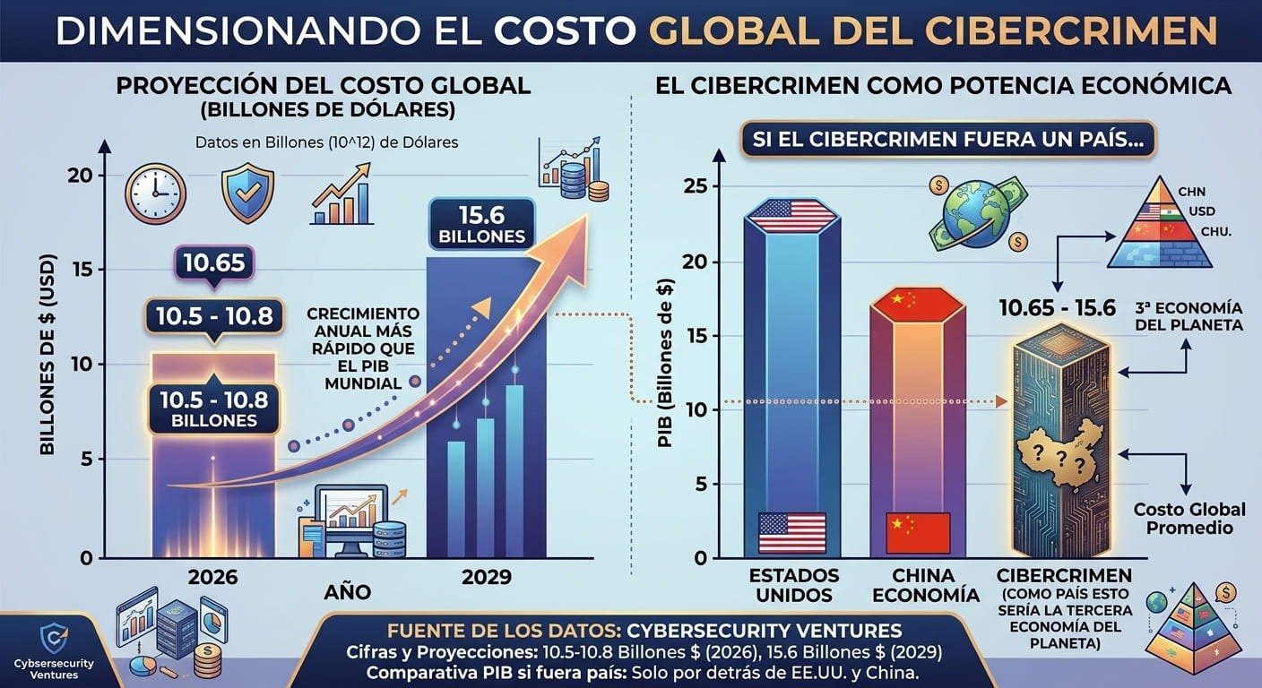 Dimensionado el costo global de cibercrimen